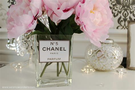 chanel perfume flower vase|chanel floral vase diy.